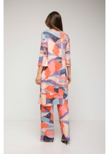 Conjunto  túnica larga y pantalón estampado 1
