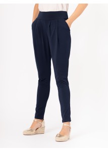 Pantalón pinzas y bolsillos marino