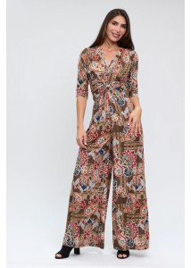 Mono nudo estampado tonos marrones