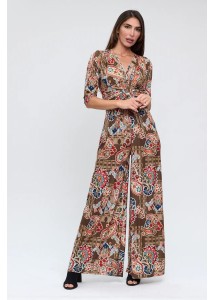 Mono nudo estampado tonos marrones