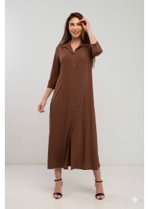 Vestido Camisero largo liso...