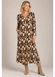 Vestido midi estampado...