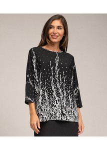Conjunto de falda y camiseta en tejido de punto fino