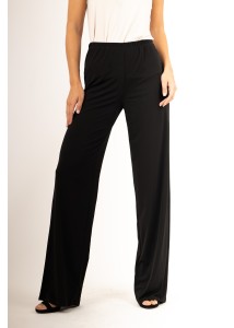 Pantalón recto de punto de seda